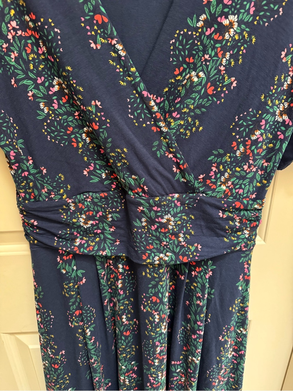 Boden Kassidy Navy Floral Midi Dress - Picture 6 of 9